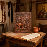 St. George the Victorious Hand-Carved Wood Icon – A Symbol of Courage & Faith