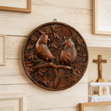 Red Cardinal Couple Hand-Carved Wood Figurine: A Symbol of Hope & Spiritual Connection