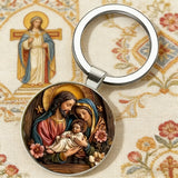 Holy Family Keychain: Carry the Warmth of the Nativity Wherever You Go
