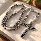 Catholic St. Benedict Rosary Necklace with Crucifix