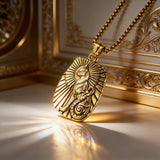 Ancient Egyptian Bastet Cat Goddess Stainless Steel Necklace | Egyptian Revival Jewelry