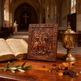 St. George the Victorious Hand-Carved Wood Icon – A Symbol of Courage & Faith