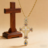 Jesus Cross Diamond-Encrusted Necklace: A Sacred Statement of Faith