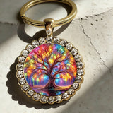 Tree of Life Round Pendant & Keychain: A Symbol of Growth, Connection, and Vibrant Life