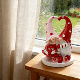 Love Heart Gnome Resin Figurine | Romantic Home Decor