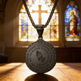 Serenity Prayer Medallion Necklace: A Daily Reminder of Faith & Resilience