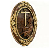 Jesus Hill Garten Gebet Plaque Holz schnitzerei