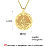 Bgcopper The Holy Scapular Round Religious Medal Necklace - BGCOPPER