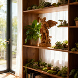 Boxwood Archangel Michael Carving: A Christmas Gift of Divine Protection