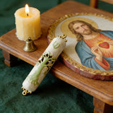 Tree of Life Enamel Mezuzah (Doorpost Prayer Scroll)