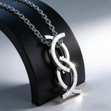 Deformable Kissing Fish Stainless Steel Jewelry | Ring & Necklace 2-in-1 Set