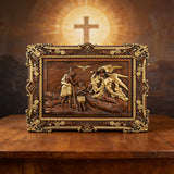The Baptism of Christ Hand-Carved Wooden Wall Art: A Sacred Tribute to New Life