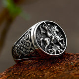 Saint George Amulet Stainless Steel Ring - BGCOPPER