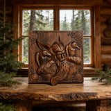 Odin and the Raven Wooden Wall Wall Decoration