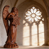 Metatron Angel Cube Beechwood Guardian Ornament: Soulful Resonance of Faith and Art