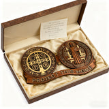 St. Benedict's Exorcism Medal Christian Wall Plaque - Best Christmas Gift