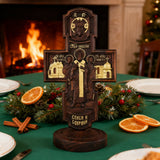 Double-Sided Icon Wood Carving ✝️ | Hand-Carved Crucifix & Saints Beechwood Wall Art