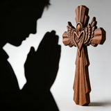 Angel Guardian Cross Wall Decoration