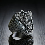 Archangel Michael Steel Titanium Ring——Giving us the strength and courage to move forward