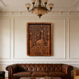 Hagia Sophia Wooden Wall Art: Warm Corner of Byzantine Beauty