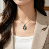 Tree of Life Malachite Zinc Alloy Necklace โ Growth, Strength & Timeless Nature