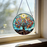 Tree of Life Stained Glass Suncatcher: Faith, Growth, and Light