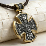 S925 sterling silver double-sided Jesus and Virgin Mary necklace