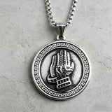 Vintage Prayer Hand Stainless Steel Necklace – Faith, Strength & Timeless Devotion