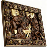 Nativity Scene Wooden Plaque – A Handcrafted Reminder of Christ's Birth 🕊️