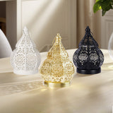 Moroccan Iron Cutout Lantern | Decorative Candle Holder