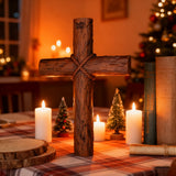 Wooden Spiral Cross: A Symbol of Christ's Sacrifice & Unity