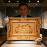 Limitiert: Südeuropäischer Buchsbaum Jesus Letztes Abendmahl - Religiöse Vatikan Christliche Wandkunst-Skulptur