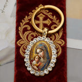 Bohemian Our Lady & Child Necklace & Keychain