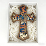 Nativity 3D Layered Wooden Cross | Christian Faith Decor ✨