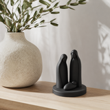 Minimalist Matte White Ceramic Holy Family Nativity Statue