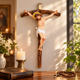 Jesus Christ Crucifix Wall Decor – Sacred Christian Cross for Home Prayer, Church & Faith Gifts