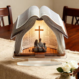 Holy Family Bible Acrylic Decor: A Christian Symbol of Faith & Family