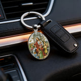 Jesus and the Children Oval Keychain: A Symbol of Love and Innocence