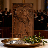 Plaque commemorating Good Friday, remembering the meaning of Jesus' crucifixion