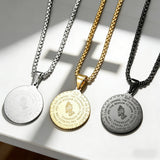 Serenity Prayer Medallion Necklace: A Daily Reminder of Faith & Resilience