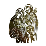 Luxury Religious Jesus Virgin Mary Gold Plated Copper Mobile Phone Decorative Sticker - BGCOPPER