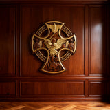 Orthodox Archangel Michael Wooden Sculpture - Gives Us Strength and Courage to Move Forward