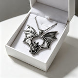 Gothic Bat Titanium Steel Necklace – Rebirth, Night & Bold Style