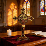 Dual Divine Cross: Christ’s Redemption & St. Benedict’s Protection