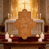 God's Shepherd religious gift Wooden carved chrirstian wall art