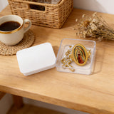 Our Lady of Guadalupe 11-Pearl Brooch with Crystal Cross Pendant