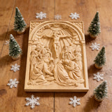 Handcarved Beechwood Crucifix Relief — Let His Sacrifice Settle Into Your Days