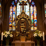 Drei heilige Herzen der Heiligen Familie Wand hängende Kunst arbeit Personal isierte religiöse Geschenk Holz dekor