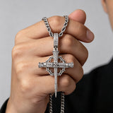 Nail Cross Crown of Thorns Necklace – Faith, Redemption & Timeless Strength - craftsmanship detail