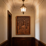 Hagia Sophia Wooden Wall Art: Warm Corner of Byzantine Beauty